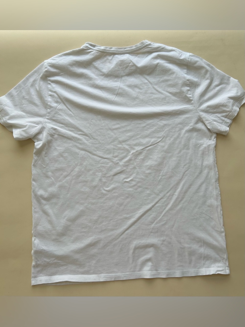 Vince Men’s Short Sleeve Crew T-Shirt - White size L - Picture 5 of 6